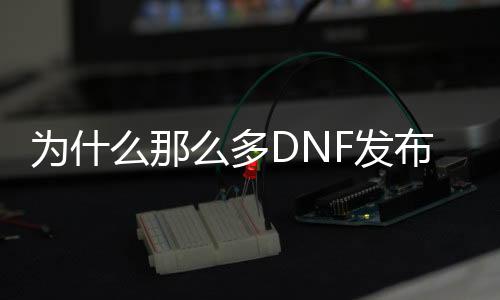 为什么那么多DNF发布网（为什么dnf收入这么多）