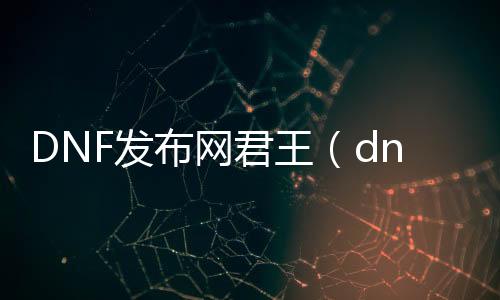 DNF发布网君王（dnf王室）