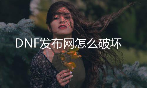 DNF发布网怎么破坏