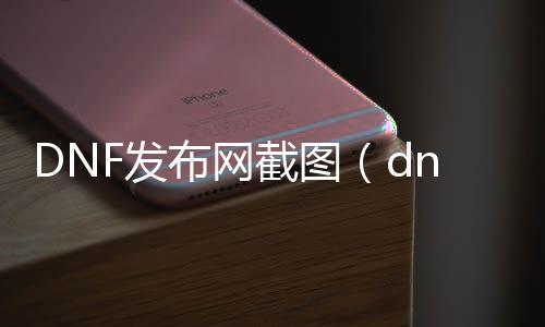 DNF发布网截图（dnf截图助手在哪）