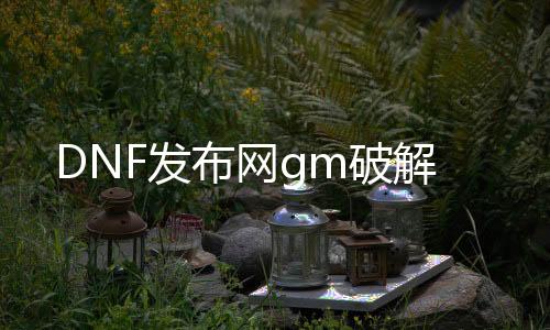 DNF发布网gm破解