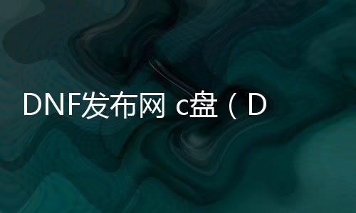 DNF发布网 c盘（DNF发布网放c盘）