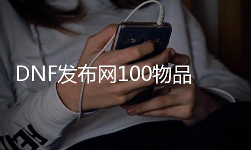 DNF发布网100物品代码大全（DNF发布网物品代码大全）